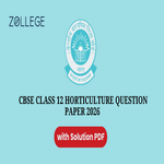 CBSE Class 12 Horticulture Question Paper 2026 with Solution Pdf